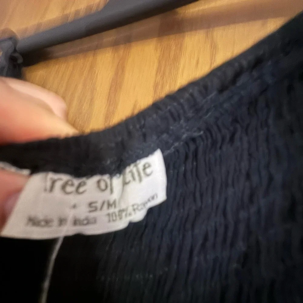 NWT Tree of Life, Black Size S/M. Gauzy Airy Coulottes , Wide Leg, Capris. Boho - Picture 7 of 14